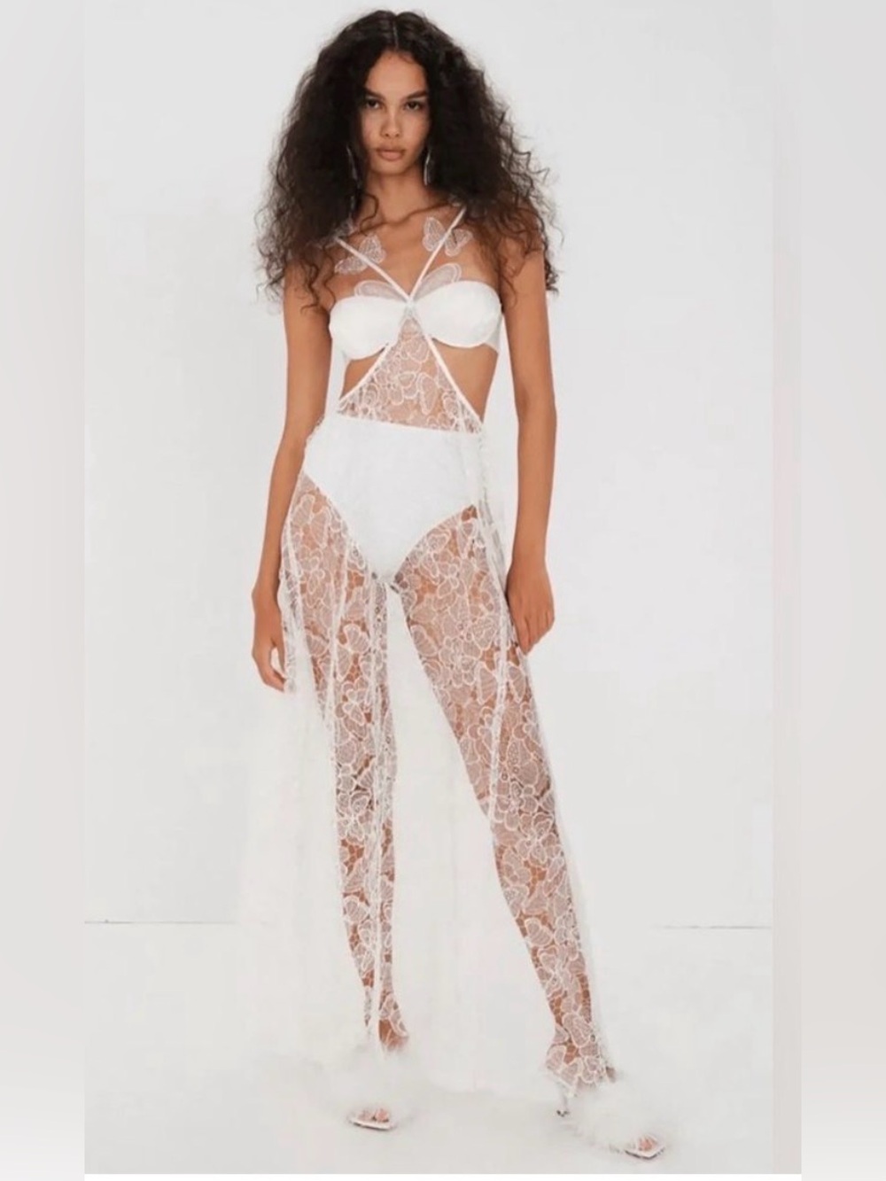 For Love and Lemons Mackenzie Lace Maxi Dress NWT